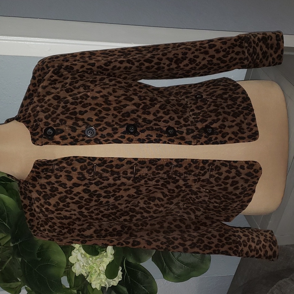 Charter Club Blazer Cheetah print